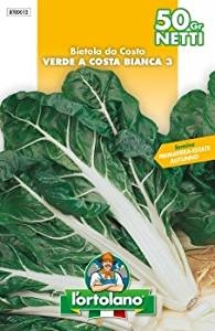 SEMENTI DI ORTAGGI DI QUALITA' IN BUSTE TERMOSALDATE DA 50 GRAMMI (BIETOLA DA COSTA VERDE A COSTA BIANCA 3) -0