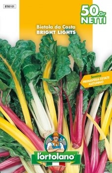SEMENTI DI ORTAGGI DI QUALITA' IN BUSTE TERMOSALDATE DA 50 GRAMMI (BIETOLA DA COSTE BRIGHT LIGHTS) -0