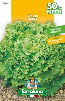 SEMENTI DI ORTAGGI DI QUALITA' IN BUSTE TERMOSALDATE DA 50 GRAMMI (LATTUGA ILENIA) -0